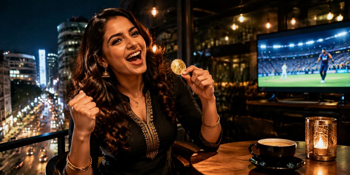 Player enjoying live casino games at Bangalore MG Road